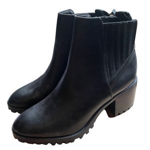 NWT Zara Black boot Ankle Boots Booties 41